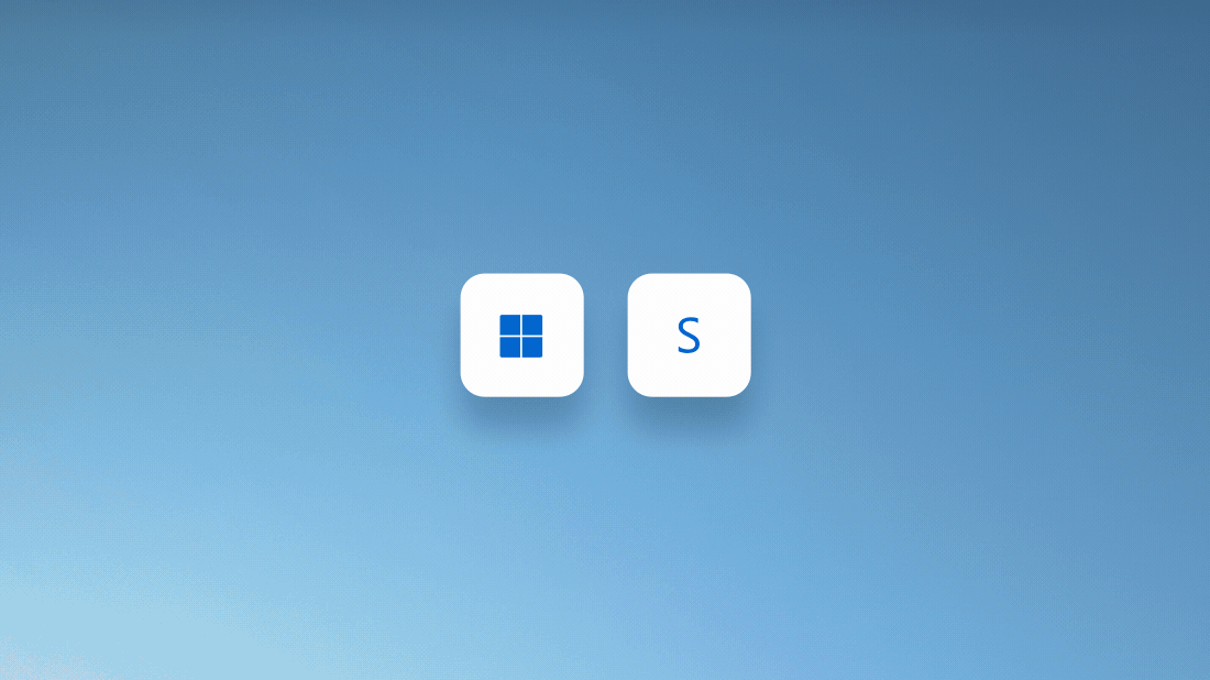 Windows 11 screen with search window open