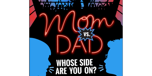 Mom Vs. Dad logo, content supporting dads and dad life.