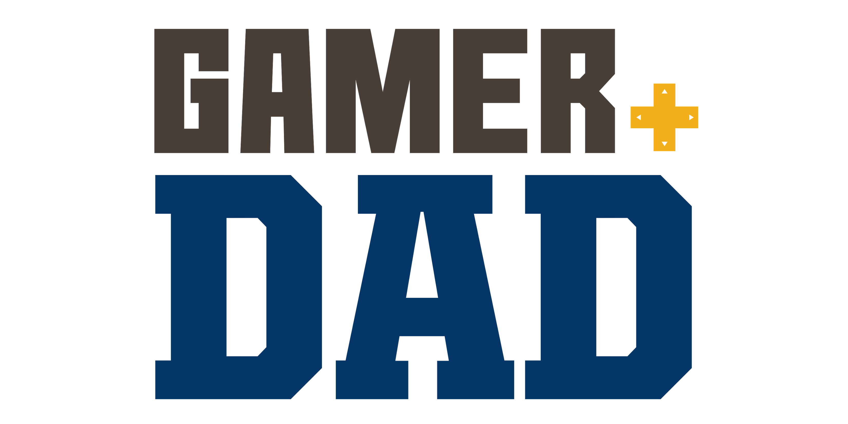 Gamer Dad logo, content for the community of dads who love gaming.