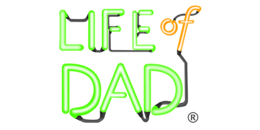 Life of Dad logo, content celebrating fatherhood and supporting dads.