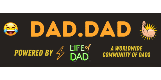Dad.Dad logo, content supporting a community of dads.