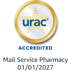 URAC Accredited Mail Service Pharmacy 01/01/2027 badge