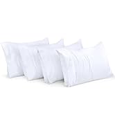 Utopia Bedding Queen Pillow Cases - 4 Pack - Envelope Closure - Soft Brushed Microfiber Fabric - ...
