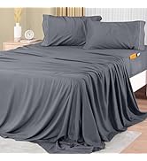 Utopia Bedding Queen Sheet Set, Soft Microfiber Queen Size Bed Sheets Set, 4 Pcs Hotel Luxury Que...
