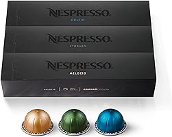 Nespresso Capsules VertuoLine, Medium and Dark Roast Coffee, Variety Pack, Stormio, Odacio, Melozio, 30 Count, Brews...