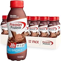 Premier Protein Shake, Chocolate, 30g Protein 1g Sugar 24 Vitamins Minerals Nutrients to Support Immune Health, 11.5 fl...