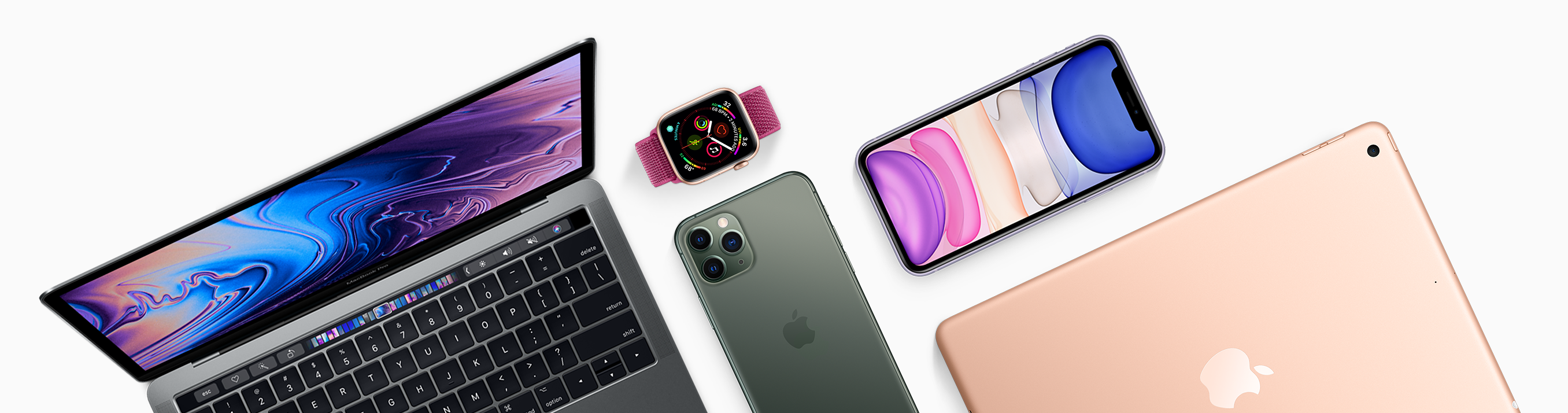 MacBook, Apple Watch, iPhone, iPhone, iPad