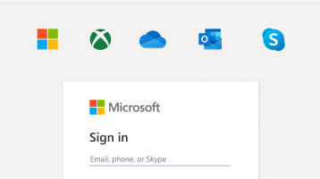 Image of sign in with Microsoft account