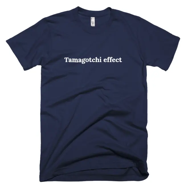 T-shirt with 'Tamagotchi effect' text on the front