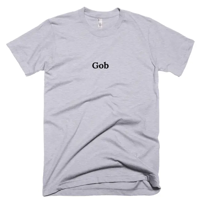 T-shirt with 'Gob' text on the front