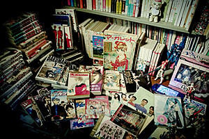 Manga book collection from 70's
