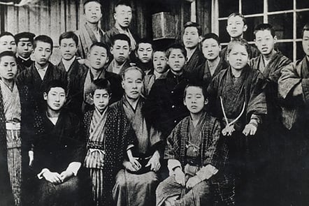 Fukuzawa and students