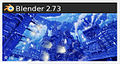 Blender 2.73 splash screen