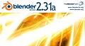 Blender 2.31a splash screen