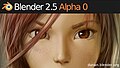 Blender 2.5 alpha 0 splash screen