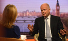 William Hague on the Andrew Marr show