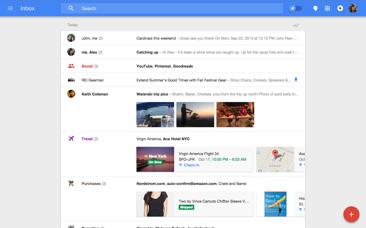 Google Inbox desktop