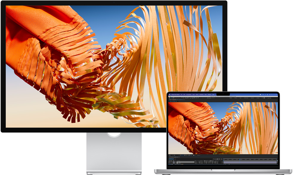 MacBook Pro avec le Studio Display