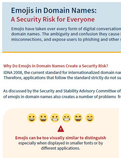 Emojis in Domain Names: A Security Risk for Everyone