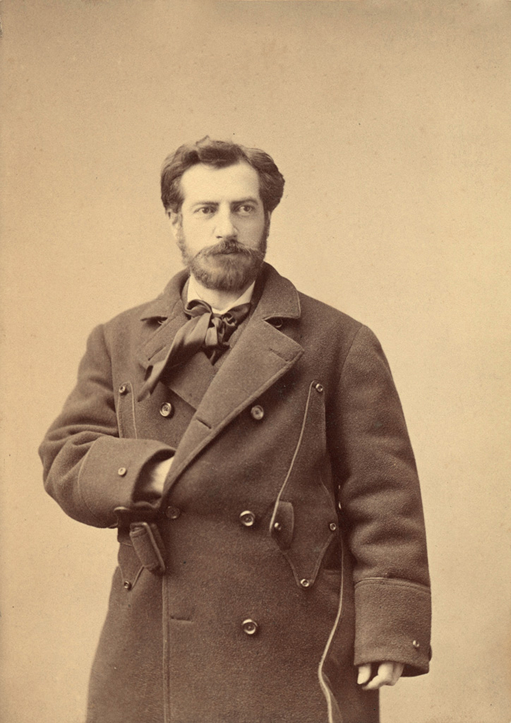 Frederic-Auguste Bartholdi in New York City, 1871. Photograph by Napoleon Sarony. Musée Bartholdi Colmar. Photograph © Christian Kempf.