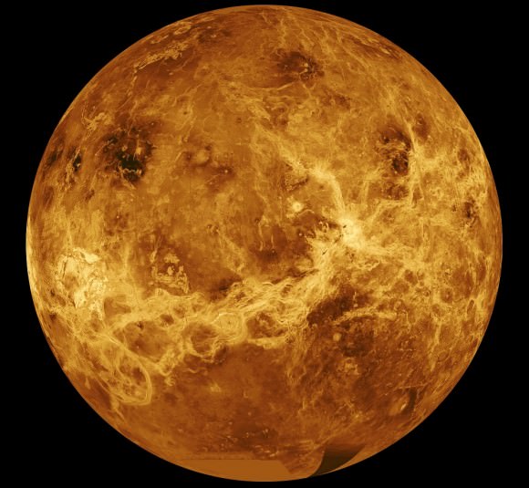The planet Venus, as imagined by the Magellan 10 mission. Credit: NASA/JPL