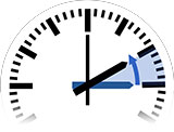 Changement de temps à Temps standard de 03h00 à 02h00